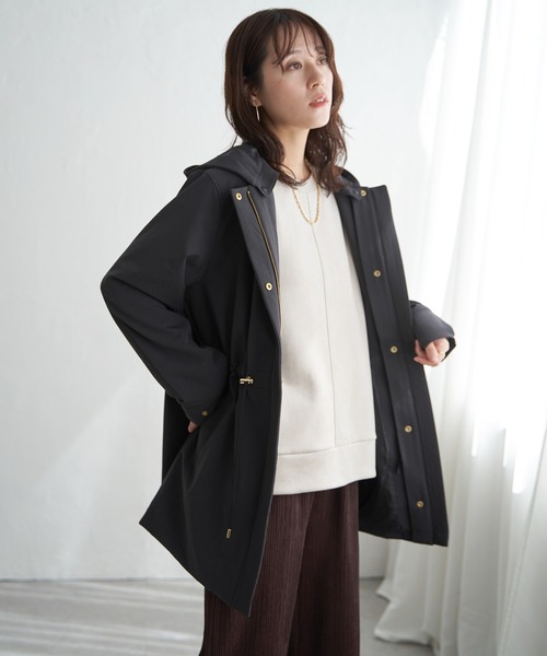 ikka（イッカ）の「【軽量／静電防止】sorona(R)撥水5WAYコート（ブルゾン・レディース・ブラウン/ベージュ/ブラック・M/L/S）」の17枚目の写真