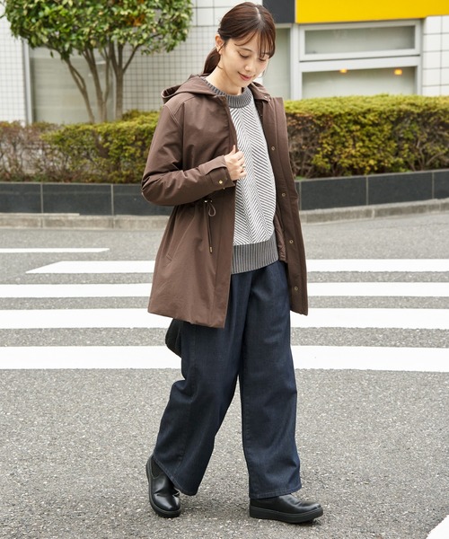 ikka 【軽量／静電防止】sorona(R)撥水5WAYコート　ブラック ikka（イッカ） 【軽量／静電防止】sorona(R)撥水5WAYコート : マルイ