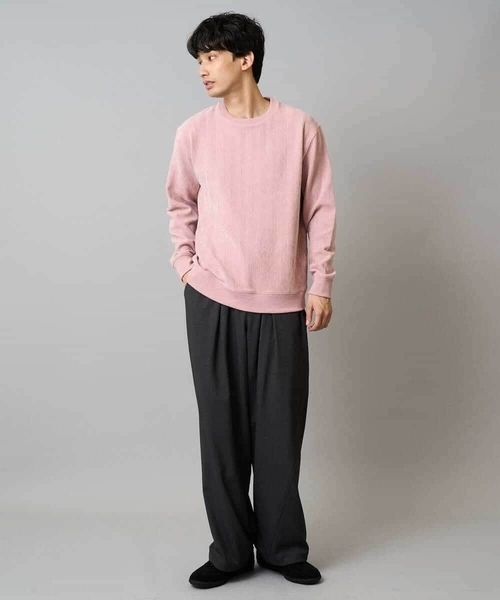 a.v.v(アーヴェヴェ)の「【毛玉になりにくい/ストレッチ】ツイルストレッチ切替オーバーパンツ【洗濯機で洗える】(その他パンツ・メンズ・ブラック/チャコールグレー・48/46)」の17枚目の写真
