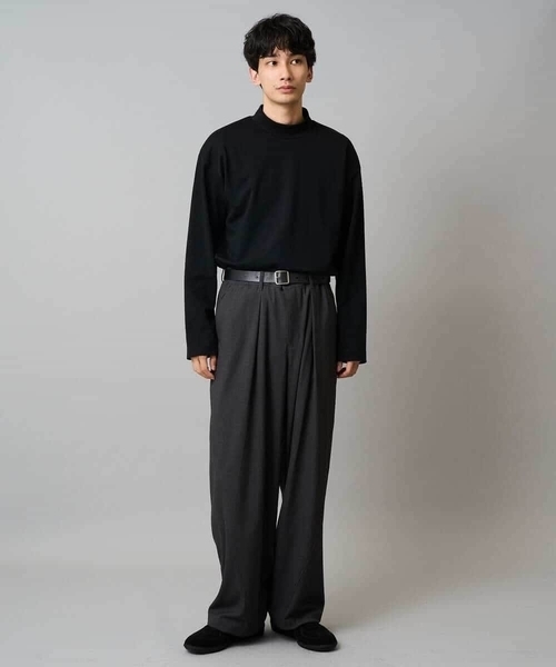 a.v.v(アーヴェヴェ)の「【毛玉になりにくい/ストレッチ】ツイルストレッチ切替オーバーパンツ【洗濯機で洗える】(その他パンツ・メンズ・ブラック/チャコールグレー・48/46)」の18枚目の写真