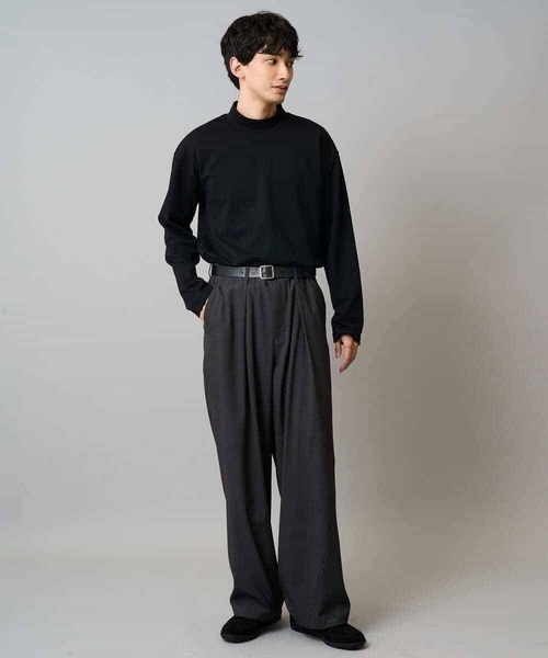a.v.v(アーヴェヴェ)の「【毛玉になりにくい/ストレッチ】ツイルストレッチ切替オーバーパンツ【洗濯機で洗える】(その他パンツ・メンズ・ブラック/チャコールグレー・48/46)」の19枚目の写真