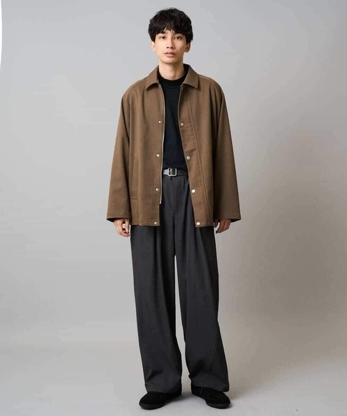 a.v.v(アーヴェヴェ)の「【毛玉になりにくい/ストレッチ】ツイルストレッチ切替オーバーパンツ【洗濯機で洗える】(その他パンツ・メンズ・ブラック/チャコールグレー・48/46)」の20枚目の写真