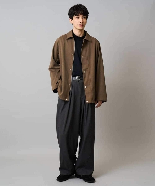 a.v.v(アーヴェヴェ)の「【毛玉になりにくい/ストレッチ】ツイルストレッチ切替オーバーパンツ【洗濯機で洗える】(その他パンツ・メンズ・ブラック/チャコールグレー・48/46)」の21枚目の写真