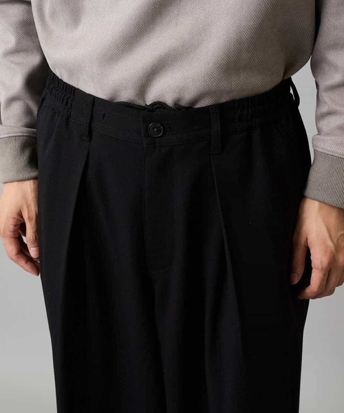 a.v.v(アーヴェヴェ)の「【毛玉になりにくい/ストレッチ】ツイルストレッチ切替オーバーパンツ【洗濯機で洗える】(その他パンツ・メンズ・ブラック/チャコールグレー・48/46)」の10枚目の写真