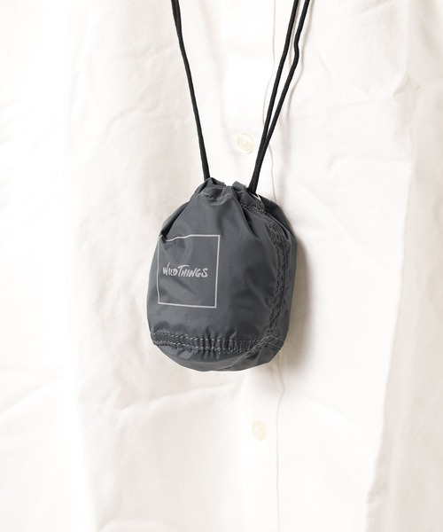 WILD THINGS(ワイルドシングス)の「【RES】【WILD THINGS】SHOULDER DRAWSTRING PURSE(ショルダーバッグ・レディース・ブルー/ピンク・FREE)」の11枚目の写真