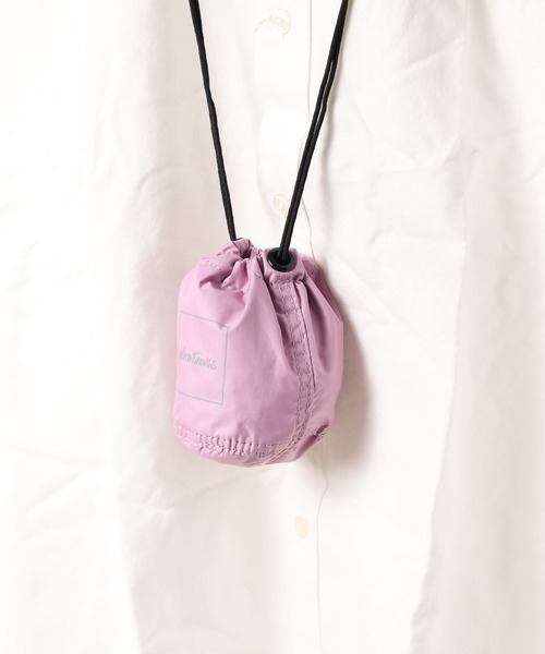 WILD THINGS(ワイルドシングス)の「【RES】【WILD THINGS】SHOULDER DRAWSTRING PURSE(ショルダーバッグ・レディース・ブルー/ピンク・FREE)」の3枚目の写真