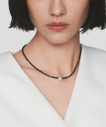 quip queint】noan black necklace/ノアン ブラック ネックレス