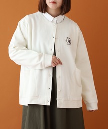 Emago（イマゴ）の「EMAGO ﾄﾘ刺繍切替えｶｰﾃﾞ（カーディガン/ボレロ）」