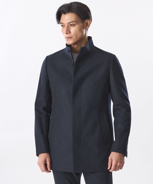 ツイルスタンドカラーミドルコート（その他アウター）｜EPOCA UOMO