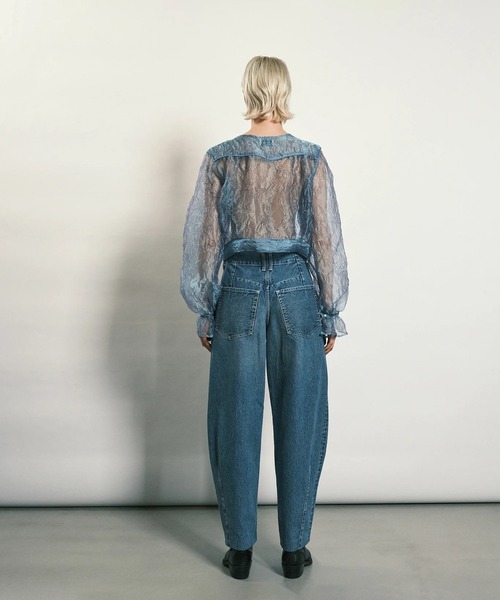 TANAKA(タナカ)の「TAPERED JEAN TROUSERS MID BLUE(デニムパンツ・メンズ・インディゴブルー・31/30/28)」の8枚目の写真