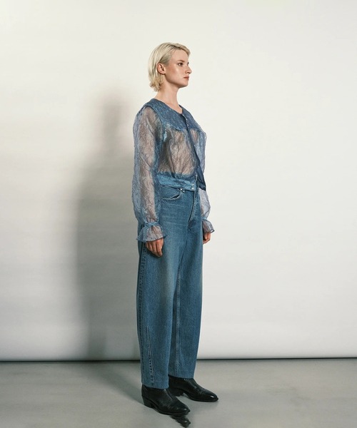 TANAKA(タナカ)の「TAPERED JEAN TROUSERS MID BLUE(デニムパンツ・メンズ・インディゴブルー・31/30/28)」の7枚目の写真