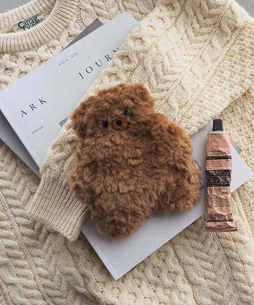 BIRTHDAY BAR（バースデイバー）の「【JOliJOli ジョリジョリ】テディウォーマーM（インテリア雑貨・レディース・ホワイト系その他/ホワイト/ブラウン・0）」の3枚目の写真