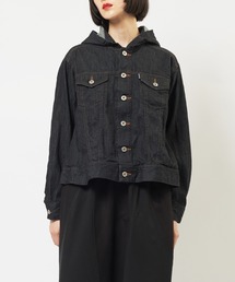 gomme（ゴム）の「フレアデニムジャケット（デニムジャケット）」