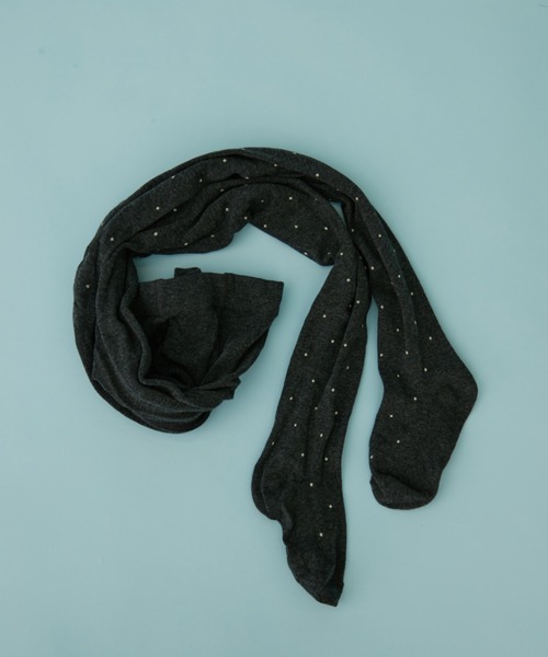 FUULLY STUDIO（フーリィーステューディオ）の「ピンドットタイツ（タイツ/ストッキング・レディース・チャコールグレー/アイボリー・FREE）」の21枚目の写真