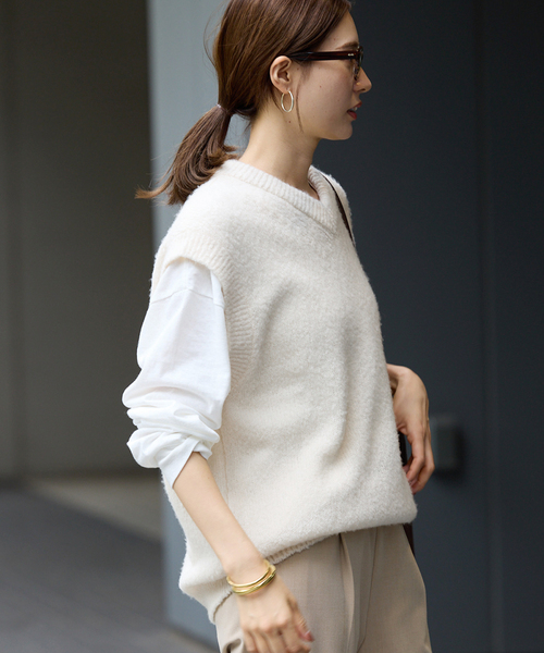 FRAMeWORK（フレームワーク）の「ATON/エイトン WOOL CASHMERE BOUCLE