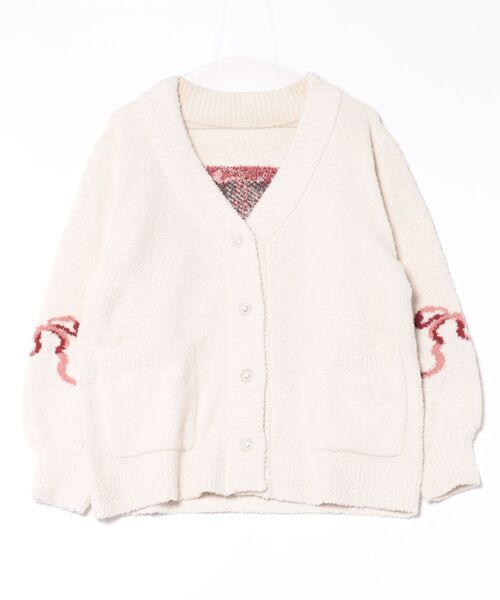 PEACH JOHN（ピーチジョン）の「ホイップリーホリデイカーディガン（その他ルームウェア・レディース・レッド/アイボリー・ONE SIZE）」の3枚目の写真