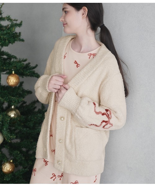 PEACH JOHN（ピーチジョン）の「ホイップリーホリデイカーディガン（その他ルームウェア・レディース・レッド/アイボリー・ONE SIZE）」の17枚目の写真