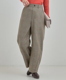 DRESKIP | 【あったか】クラシカルなチェック柄 裏起毛カーブパンツ(その他パンツ)