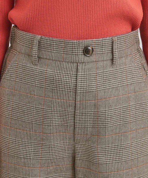 DRESKIP（ドレスキップ）の「【あったか】クラシカルなチェック柄 裏起毛カーブパンツ（その他パンツ・レディース・グレー系1/ベージュ系1・01/02/03/04）」の14枚目の写真