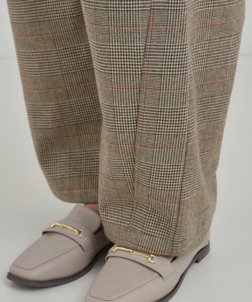 DRESKIP（ドレスキップ）の「【あったか】クラシカルなチェック柄 裏起毛カーブパンツ（その他パンツ・レディース・グレー系1/ベージュ系1・01/02/03/04）」の17枚目の写真