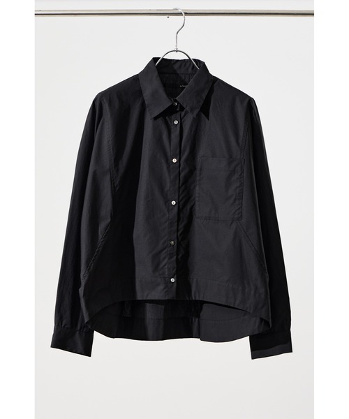 c/est（シーエ）の「【 c/est / シーエ 】 ANITA -SHORT SHIRTS-  / ショート丈シャツ  2436008  API（シャツ/ブラウス・レディース・ブラック/サックスブルー/オフホワイト・FREE）」の3枚目の写真