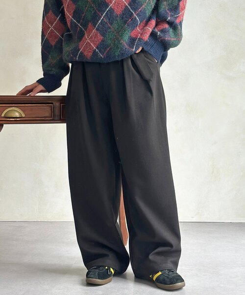 CPCM(シーピーシーエム)の「フェイクウールベルテッドスラックス(その他パンツ・メンズ・ブラック/ブラウン系その他/グレー/ブラウン・MEDIUM/LARGE)」の7枚目の写真