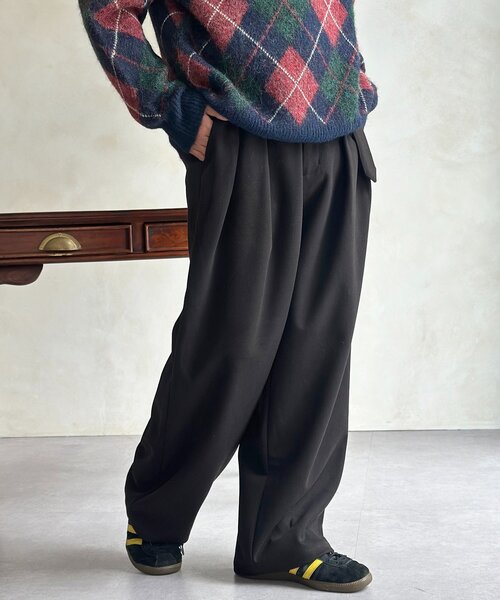 CPCM(シーピーシーエム)の「フェイクウールベルテッドスラックス(その他パンツ・メンズ・ブラック/ブラウン系その他/グレー/ブラウン・MEDIUM/LARGE)」の12枚目の写真