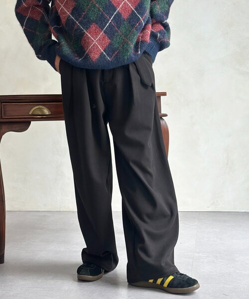 CPCM(シーピーシーエム)の「フェイクウールベルテッドスラックス(その他パンツ・メンズ・ブラック/ブラウン系その他/グレー/ブラウン・MEDIUM/LARGE)」の13枚目の写真