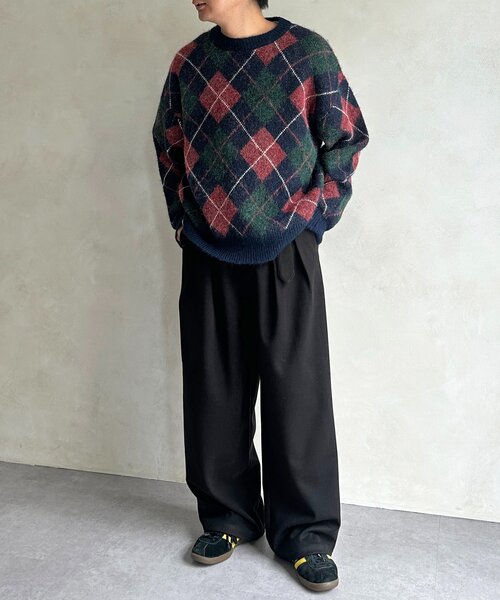 CPCM(シーピーシーエム)の「フェイクウールベルテッドスラックス(その他パンツ・メンズ・ブラック/ブラウン系その他/グレー/ブラウン・MEDIUM/LARGE)」の14枚目の写真