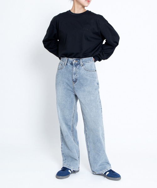 PUNYUS（プニュズ）の「レギュラーデニムパンツ（デニムパンツ・レディース・ブラック/ライトブルー・2/1/5/4/3）」の11枚目の写真