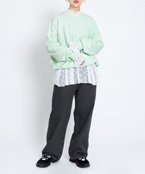 PUNYUS（プニュズ）の「レギュラーデニムパンツ（デニムパンツ・レディース・ブラック/ライトブルー・2/1/5/4/3）」の16枚目の写真