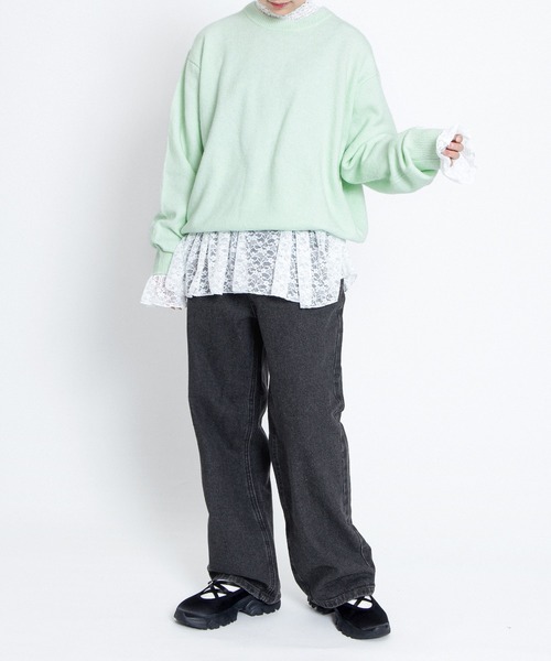 PUNYUS（プニュズ）の「レギュラーデニムパンツ（デニムパンツ・レディース・ブラック/ライトブルー・2/1/5/4/3）」の17枚目の写真