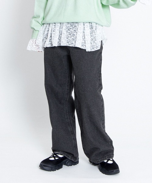 PUNYUS（プニュズ）の「レギュラーデニムパンツ（デニムパンツ・レディース・ブラック/ライトブルー・2/1/5/4/3）」の18枚目の写真