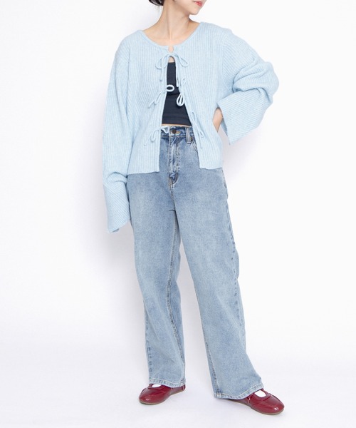 PUNYUS（プニュズ）の「レギュラーデニムパンツ（デニムパンツ・レディース・ブラック/ライトブルー・2/1/5/4/3）」の10枚目の写真