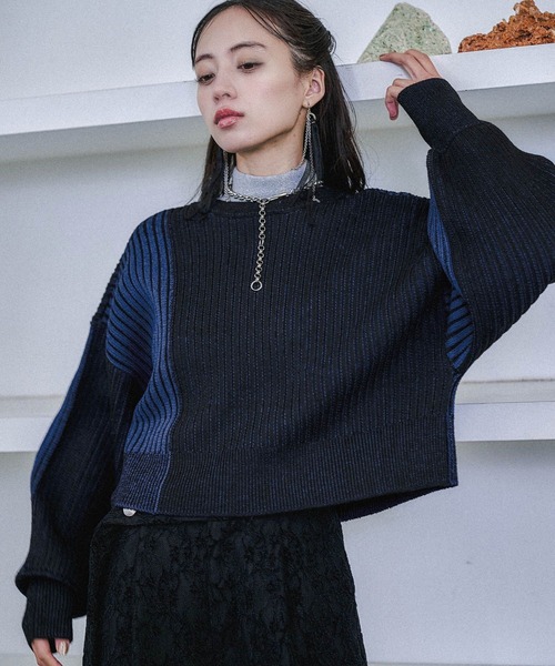 2WAYマルチカラーニット(HARE)（ニット/セーター）｜HARE（ハレ）の