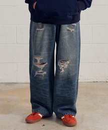 F.ILLUMINATE（フィルミネイト）の「ティアウォッシュデニムパンツ-ブルー（デニムパンツ）」