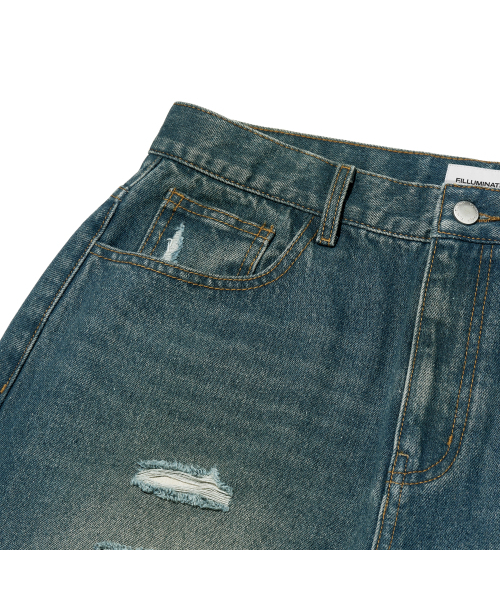 F.ILLUMINATE（フィルミネイト）の「ティアウォッシュデニムパンツ-ブルー（デニムパンツ・レディース・その他・SMALL/MEDIUM/LARGE）」の5枚目の写真