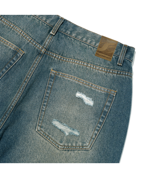 F.ILLUMINATE（フィルミネイト）の「ティアウォッシュデニムパンツ-ブルー（デニムパンツ・レディース・その他・SMALL/MEDIUM/LARGE）」の8枚目の写真