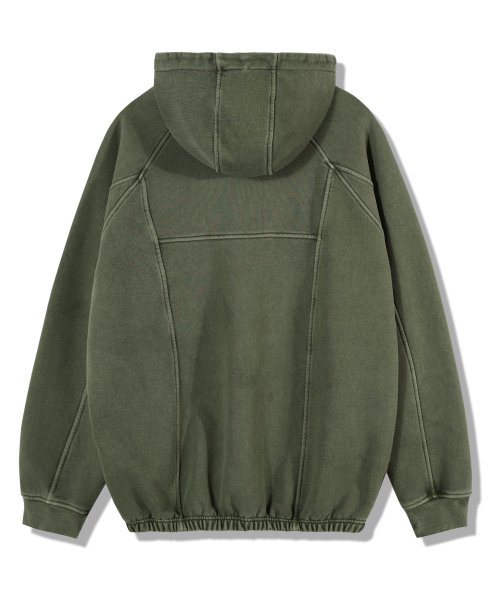 GUBIN（グビン）の「ピグメントラインバンディングフードパーカー - カーキ（パーカー・レディース・その他・SMALL/MEDIUM/LARGE）」の3枚目の写真