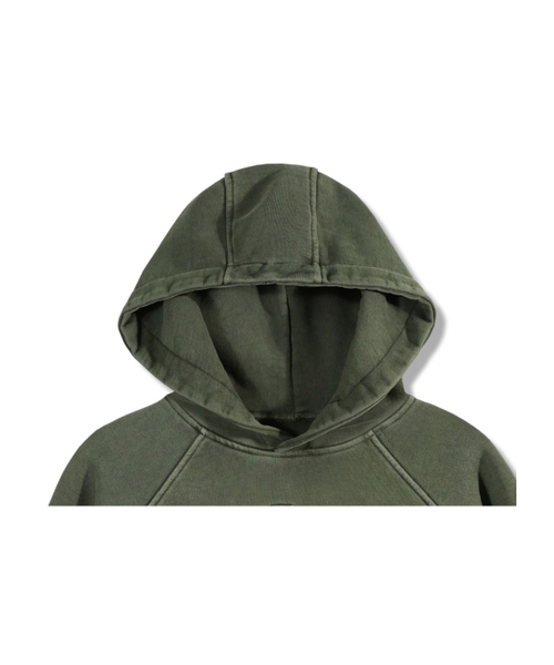 GUBIN（グビン）の「ピグメントラインバンディングフードパーカー - カーキ（パーカー・レディース・その他・SMALL/MEDIUM/LARGE）」の4枚目の写真