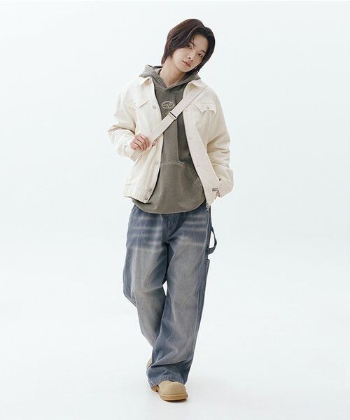 GUBIN（グビン）の「ピグメントラインバンディングフードパーカー - カーキ（パーカー・レディース・その他・SMALL/MEDIUM/LARGE）」の11枚目の写真