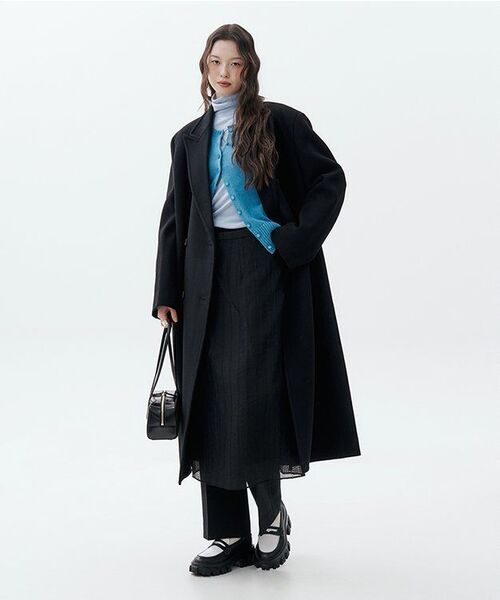 MUSINSA STANDARD WOMAN（ムシンサスタンダードウーマン）の「[ヒートタンダード] ウィメンズ薄起毛スリムタートルネック長袖Tシャツ [スカイブルー]（Tシャツ/カットソー・レディース・その他・SMALL/MEDIUM/LARGE/X-SMALL）」の5枚目の写真