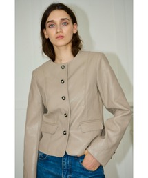 Estella.K（エステラケー）の「Camelia Quilted Jacket フェイクレザーステッチジャケット（ブルゾン）」