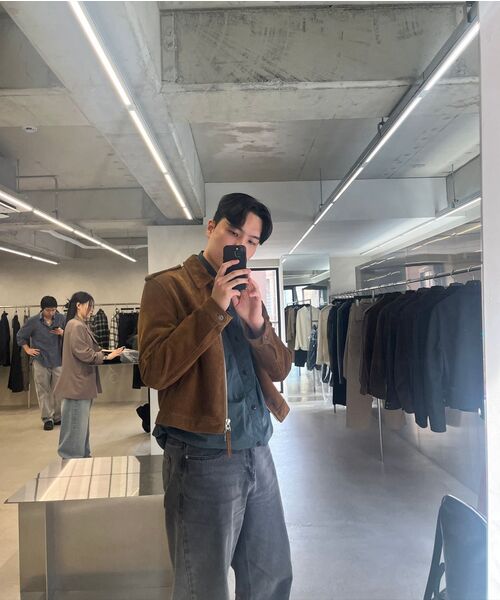 TOFFEE（トフィー）の「モアワイドデニムパンツ (ディープグレー)（デニムパンツ・メンズ・その他・SMALL/MEDIUM/LARGE/X-LARGE）」の2枚目の写真