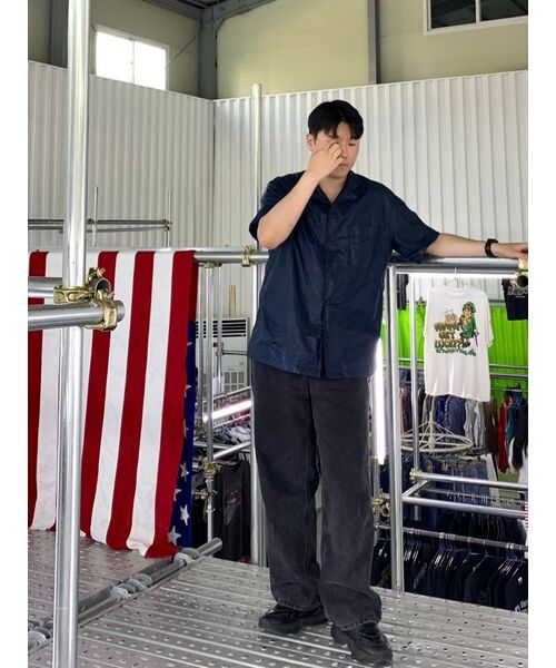 TOFFEE（トフィー）の「モアワイドデニムパンツ (ディープグレー)（デニムパンツ・メンズ・その他・SMALL/MEDIUM/LARGE/X-LARGE）」の16枚目の写真