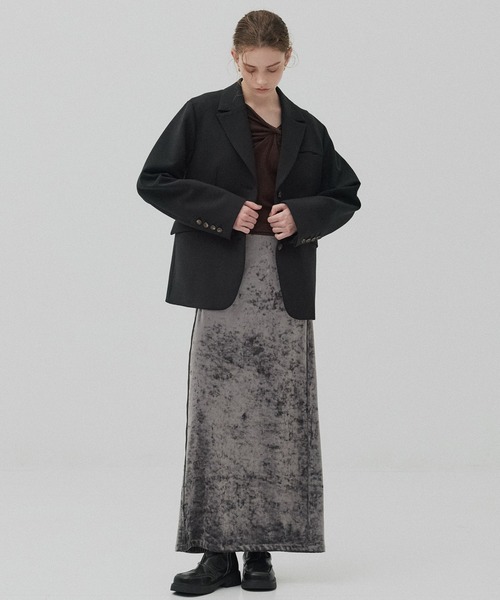 PUBLIC TOKYO(パブリックトウキョウ)の「ツイストロングTEE(Tシャツ/カットソー・レディース・ライトグレー/ブラウン・FREE)」の9枚目の写真