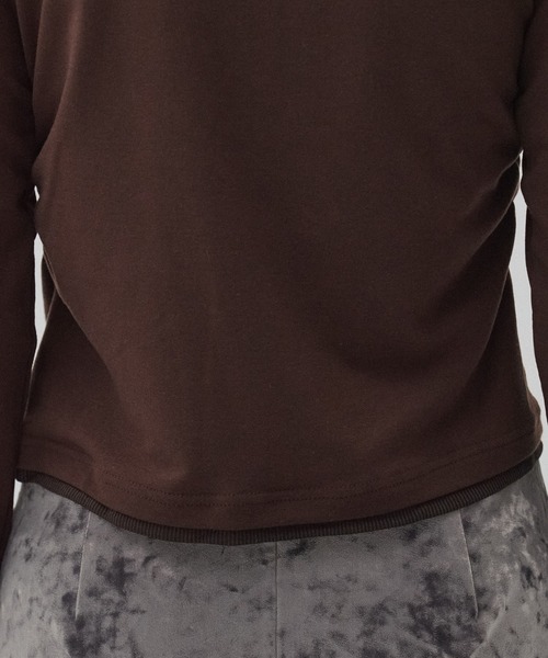 PUBLIC TOKYO(パブリックトウキョウ)の「【完売間近】ツイストロングTEE ※ZOZOのみ在庫あり(Tシャツ/カットソー・レディース・ライトグレー/ブラウン・FREE)」の16枚目の写真