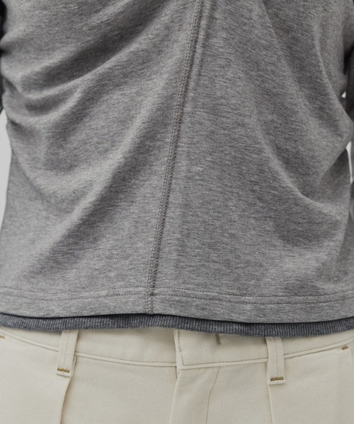 PUBLIC TOKYO(パブリックトウキョウ)の「ツイストロングTEE(Tシャツ/カットソー・レディース・ライトグレー/ブラウン・FREE)」の20枚目の写真