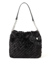 TO BE CHIC（トゥー ビー シック）の「ダイヤ柄フェイクファー ショルダーバッグ（ショルダーバッグ）」