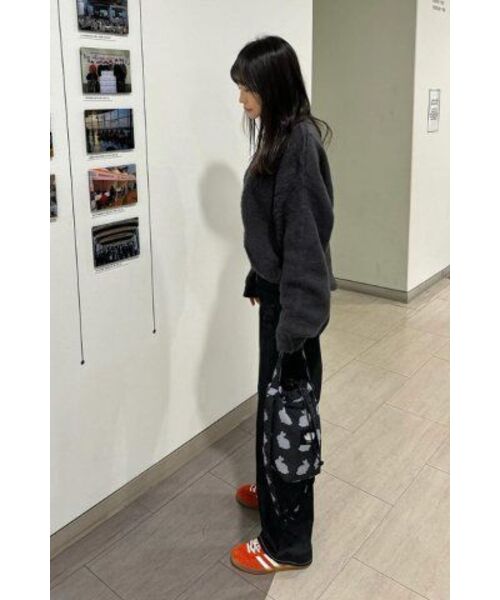 NODU（ノードユー）の「ブラシジャカードニット [チャコール]（ニット/セーター・レディース・その他・MEDIUM/LARGE）」の3枚目の写真